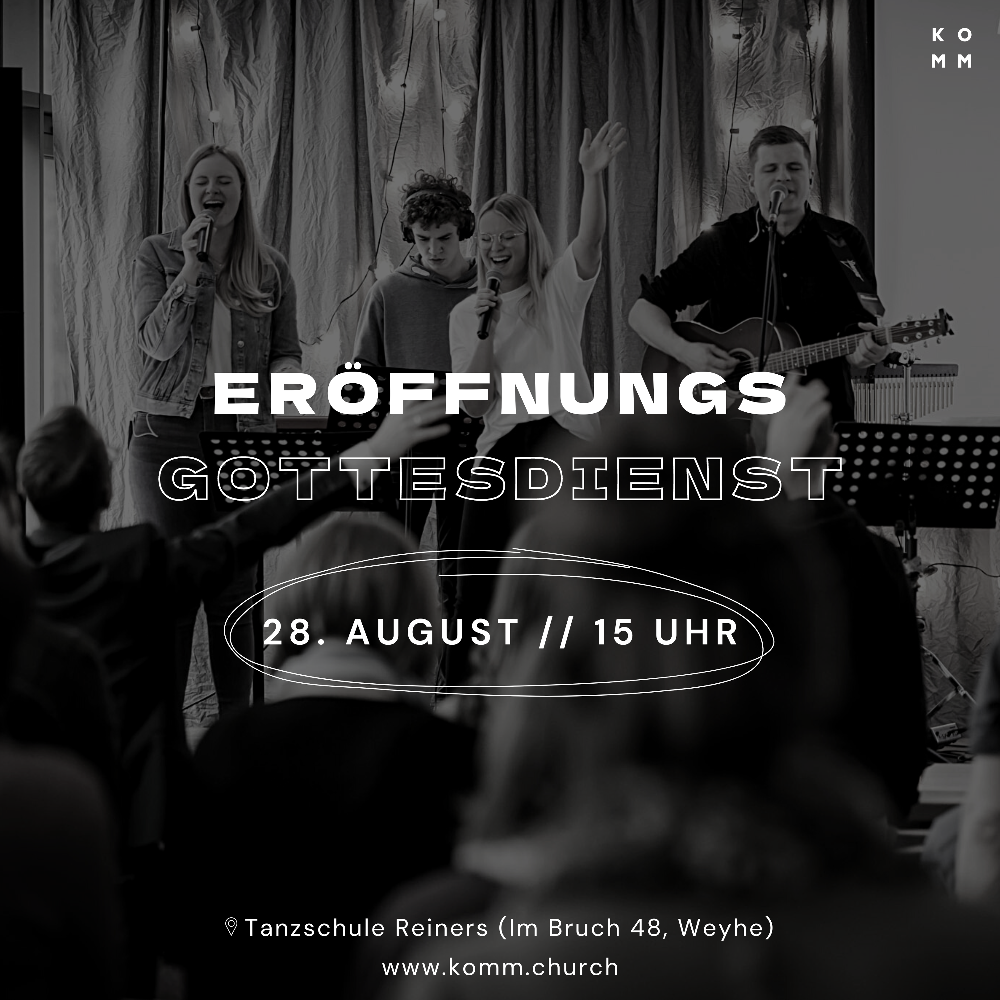 <p style="font-size:11pt;">Grand Opening einer Gemeindegründung <p>Einweyhung der Komm-Kirche